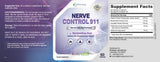 Phytage Labs Nerve Control 911, silueta de cápsulas, opción para rutina diaria de bienestar.