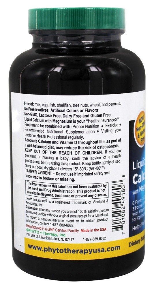 Phyto-Therapy calcio liquido capsula-blanda, uso diario para bienestar oseo.