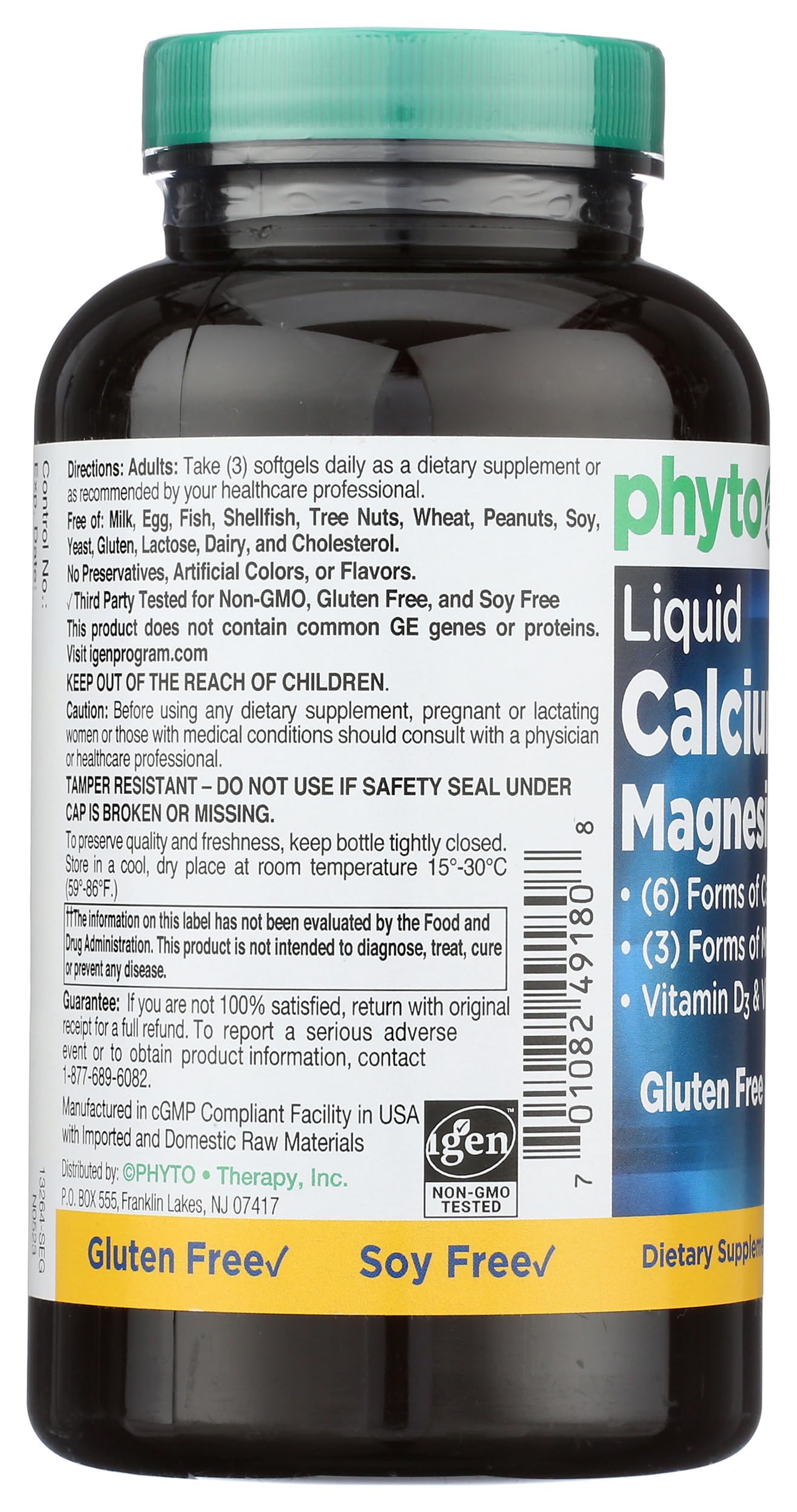 Phyto-Therapy frasco visto frontal, empaque limpio y legible