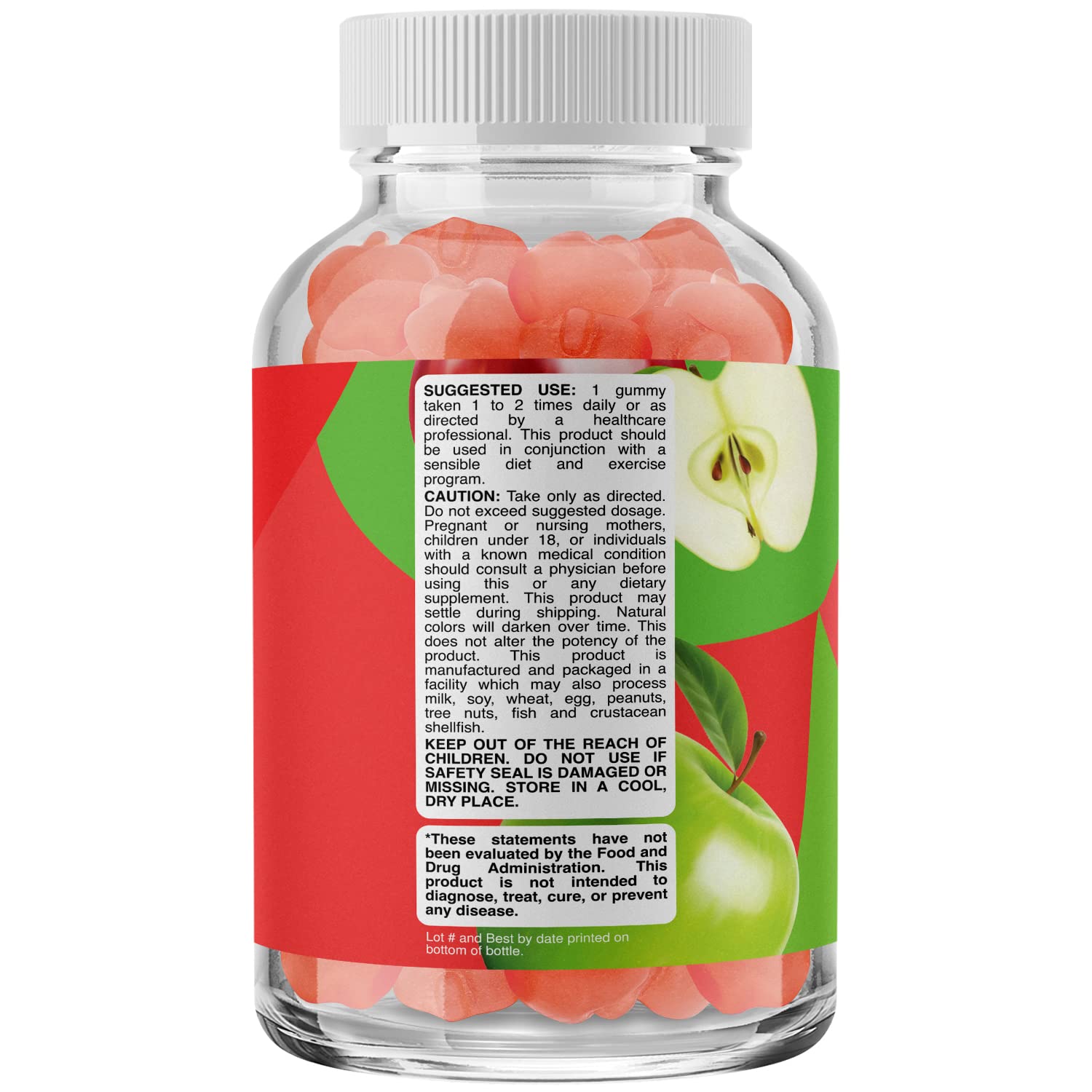 Gomitas Phytoral vinagre de manzana madre, formato de botella y sabor agradable para energía diaria.