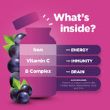 Phytoral gomitas con vitamina B12 y hierro para energía diaria.