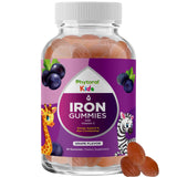 Phytoral gomitas de hierro para niños, sabor a fruta y energía diaria.