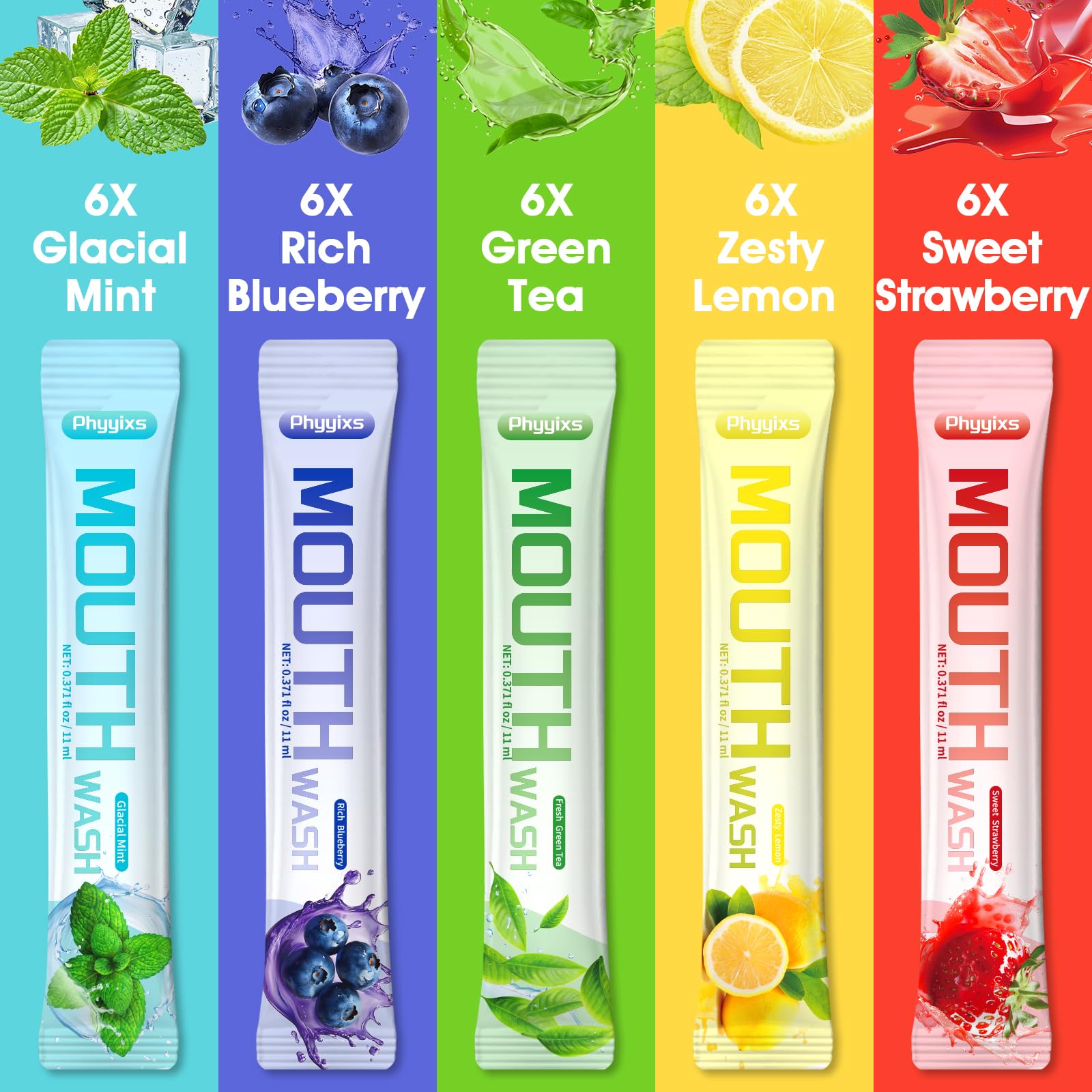 Phyyixs Mouthwash Arándano Intenso: sabor agradable y higiene bucal confiable