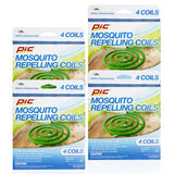 PIC C-8-24 espirales repelentes en empaque frontal, ideales para exteriores.