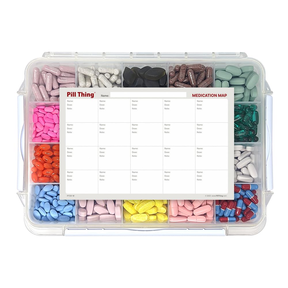 Pill Thing cierre robusto mantiene pastillas seguras durante trayectos.