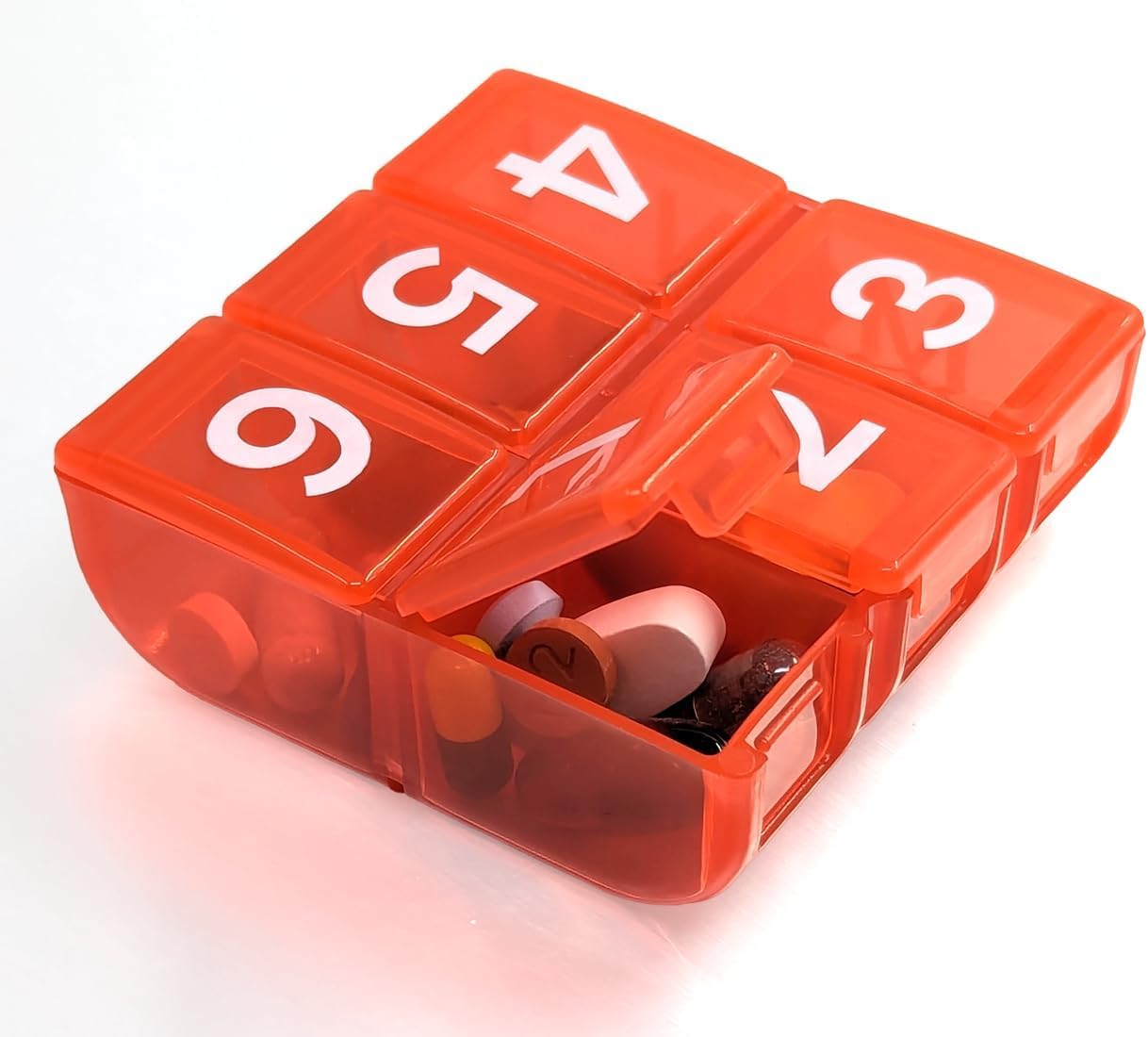 PILL THING: detalles de medidas y capacidad de las pastillas.