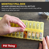 PILL THING-dias-1-31, números grandes para la toma diaria.
