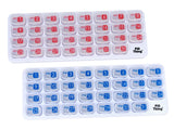 PILL THING organizador AM PM, bandeja clara para dosis diarias.