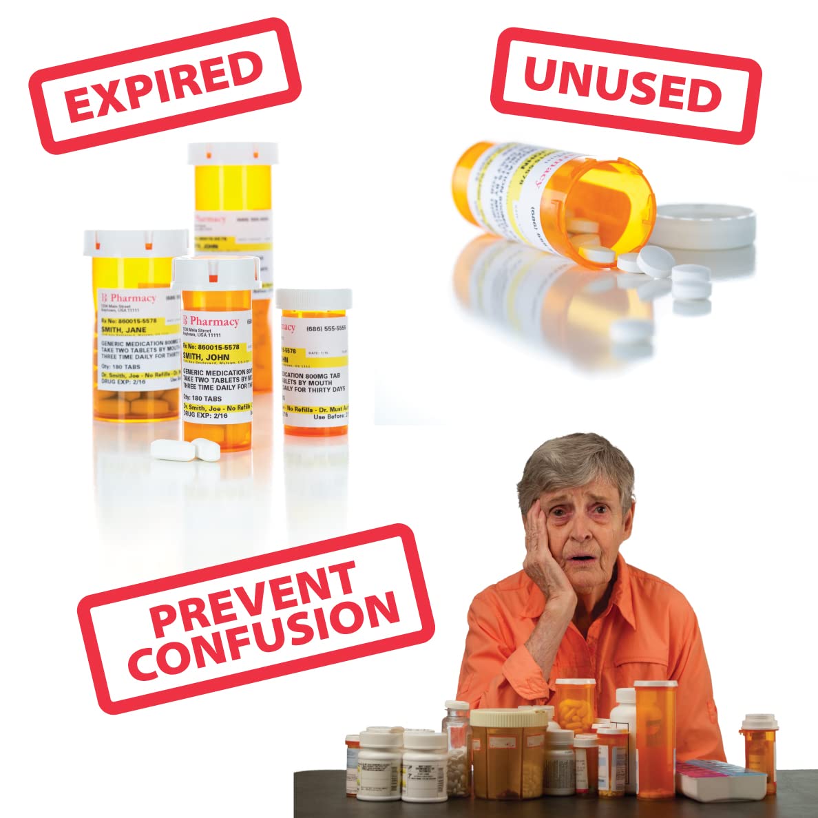 Pill Thing RX: tapa cerrada firme para evitar derrames.