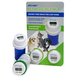 PILLOGIC temporizador de medicina para mascotas acoplado a la tapa, seguimiento simple de dosis.