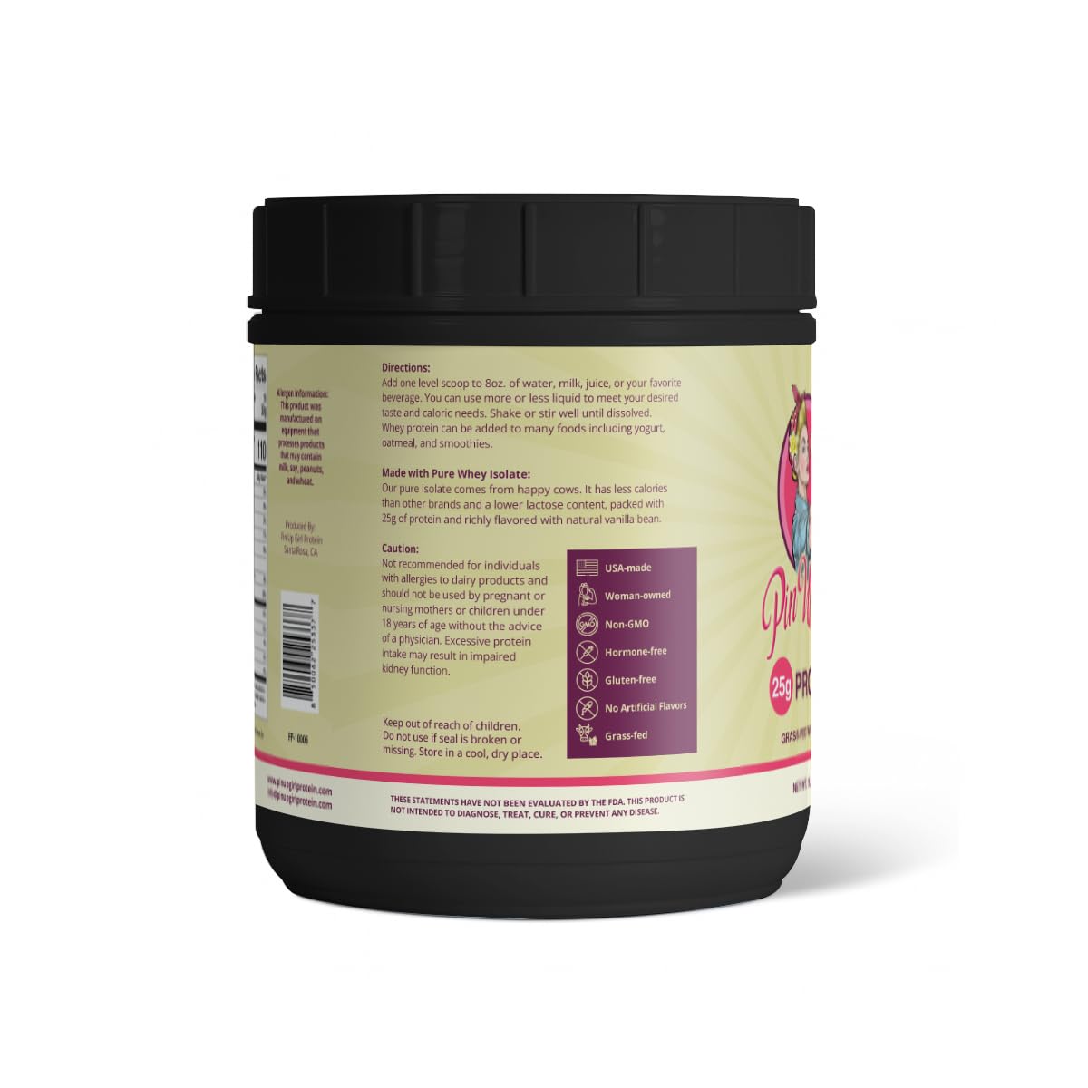 Pin Up Girl Whey Vanilla: presentación en caja lista para regalos fitness.