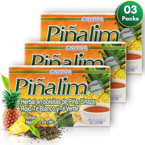 PIÑALIM Te Pinalim: ingredientes piña y tés verde, rojo y blanco con sabores naturales.