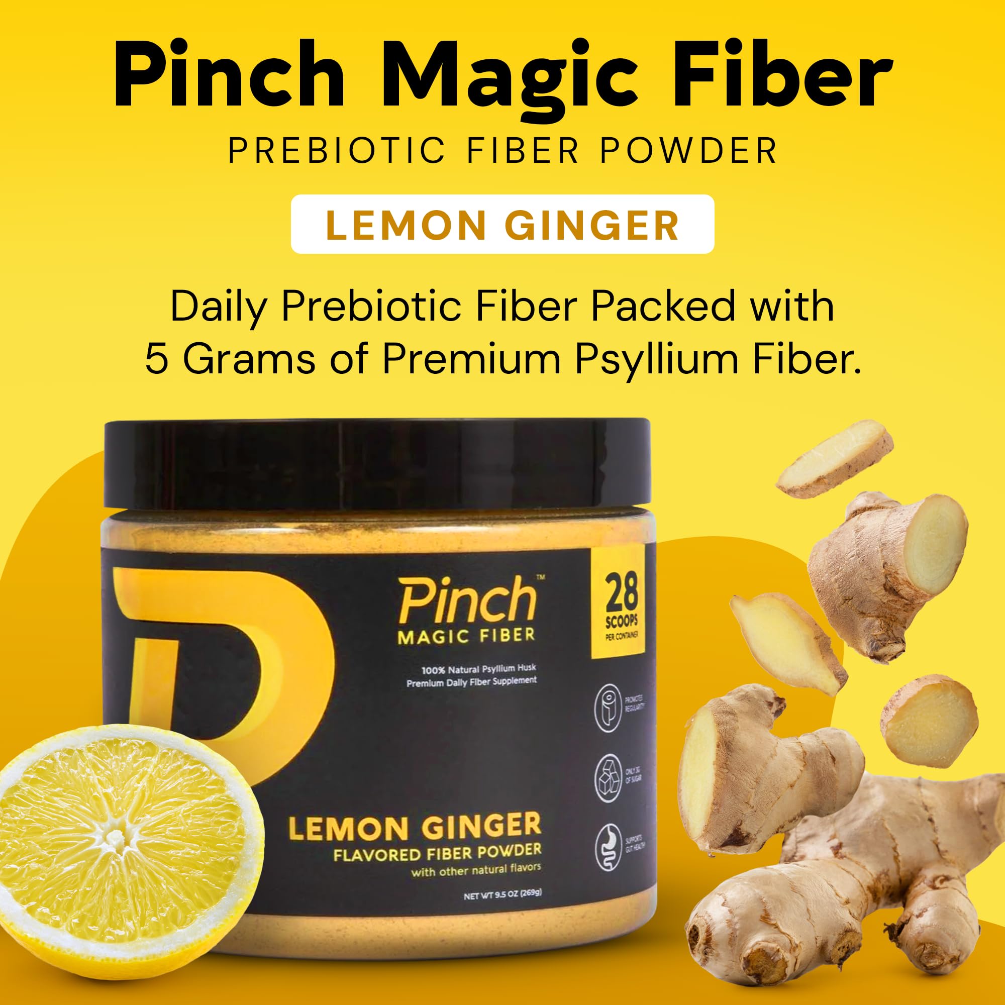 Pinch Magia: vaso con limón listo para beber, sabor suave.