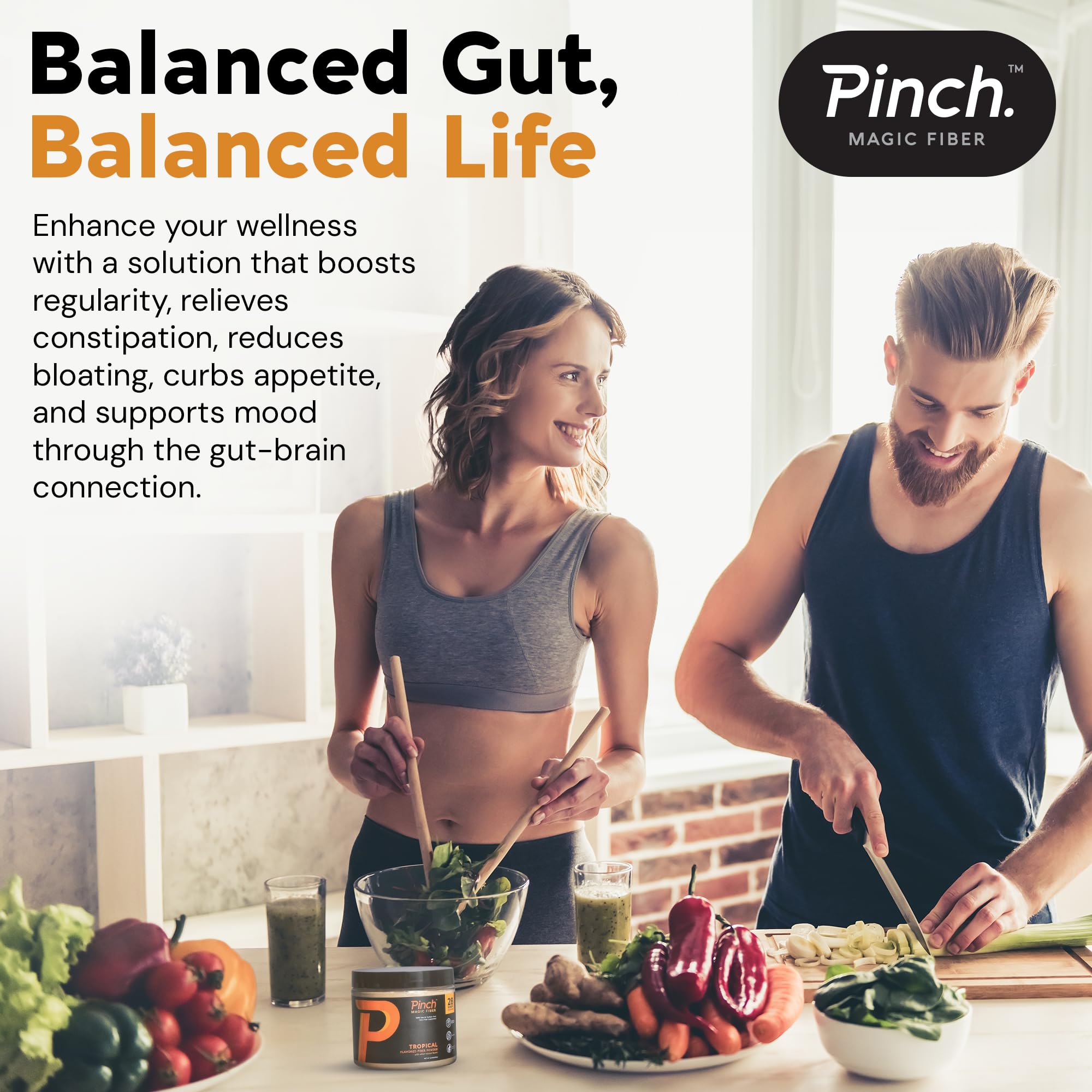 Pinch Magic rutina diaria de fibra para bienestar digestivo
