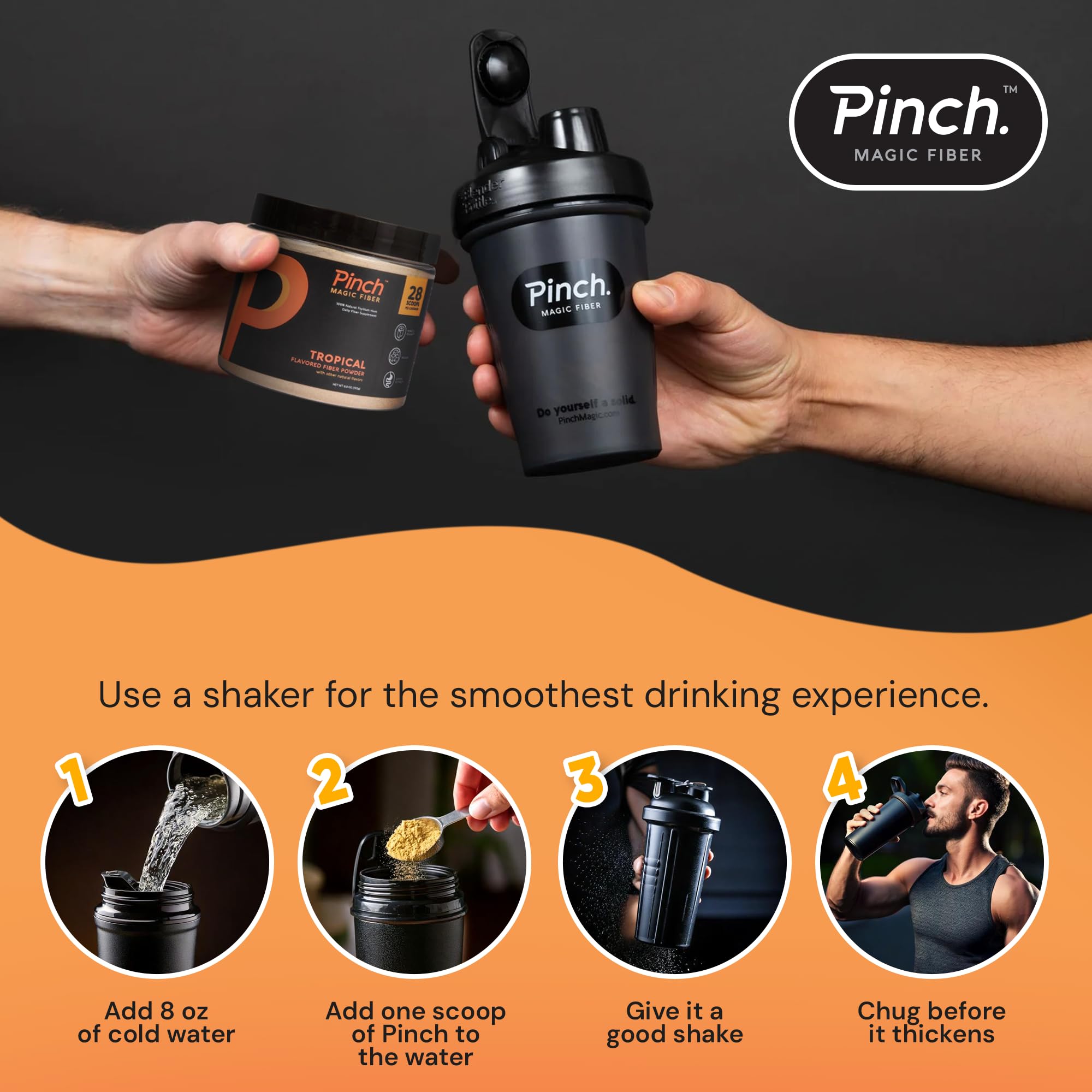 Pinch Magic sabor tropical y textura cremosa para mezclas rápidas