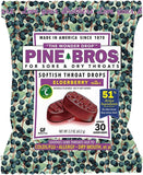 Pine Bros Gotas suaves frente al empaque, opción diaria para confortar la garganta.