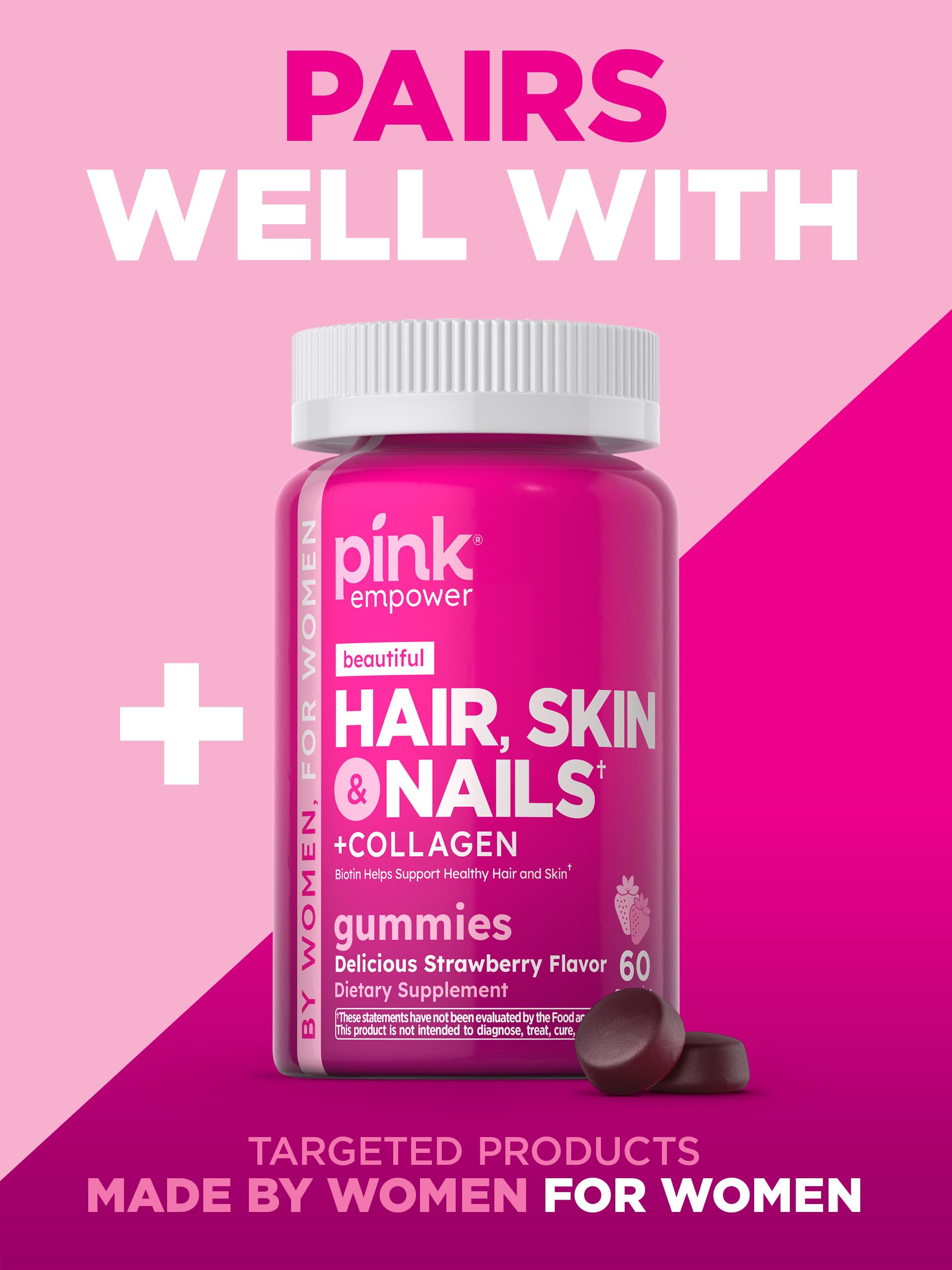 Ritual diario con gomitas PINK, sabor agradable y sencillo de tomar