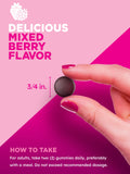 Textura suave de gomitas PINK, sabor frutos rojos, experiencia agradable