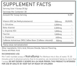 PINK NUTRABUMP Mezcla de pre-entrenamiento en vaso, sabor Fresa Kiwi para mantenerte activa.