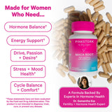 Pink Stork Maca Root Cápsulas: BioPerine para mejor absorción de nutrientes