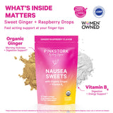 Pink Stork dulces-frambuesa-ginger-textura-suave: sabor agradable para comer