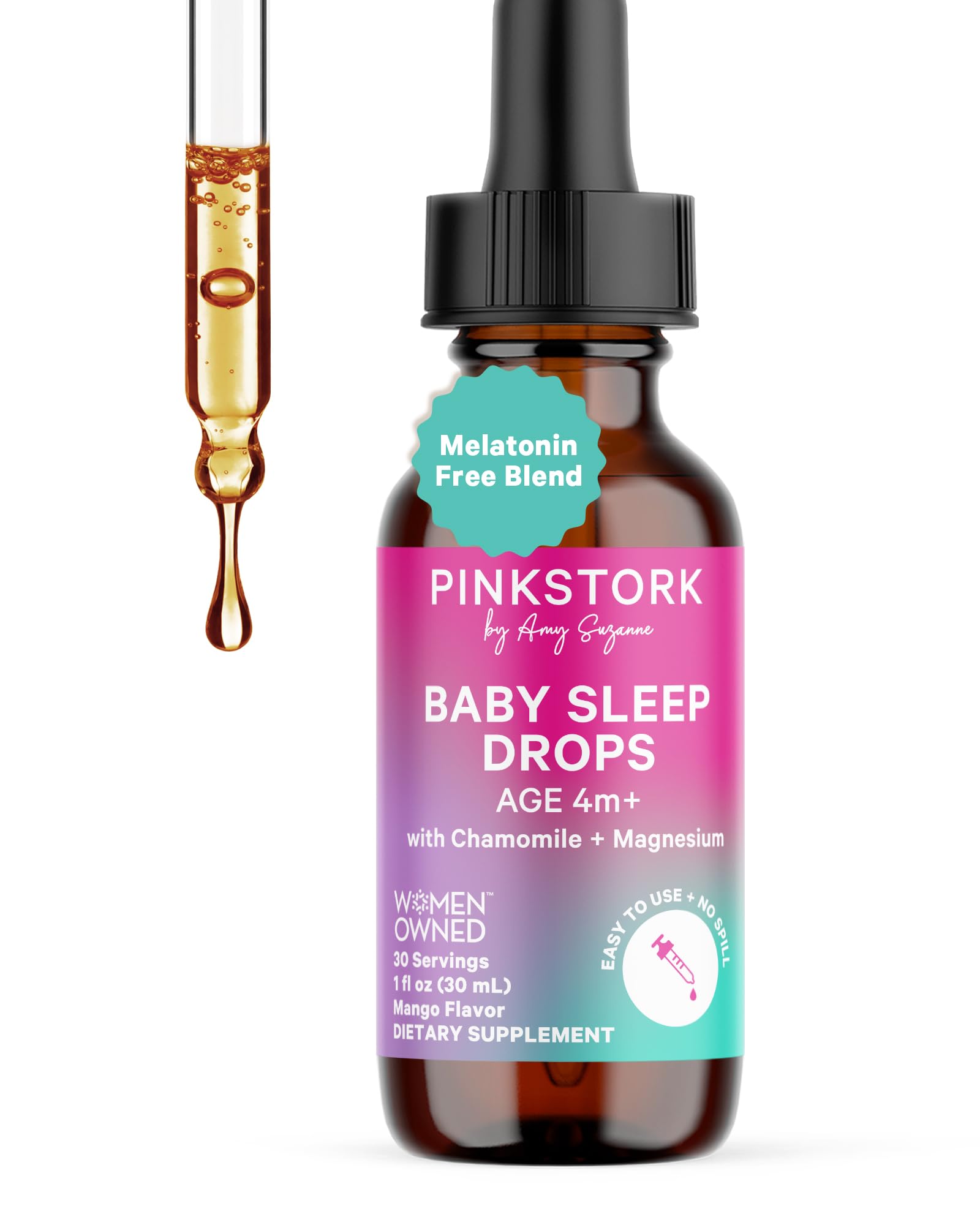 Gotas Pink Stork para dormir: botella lista para la hora de dormir del bebé.