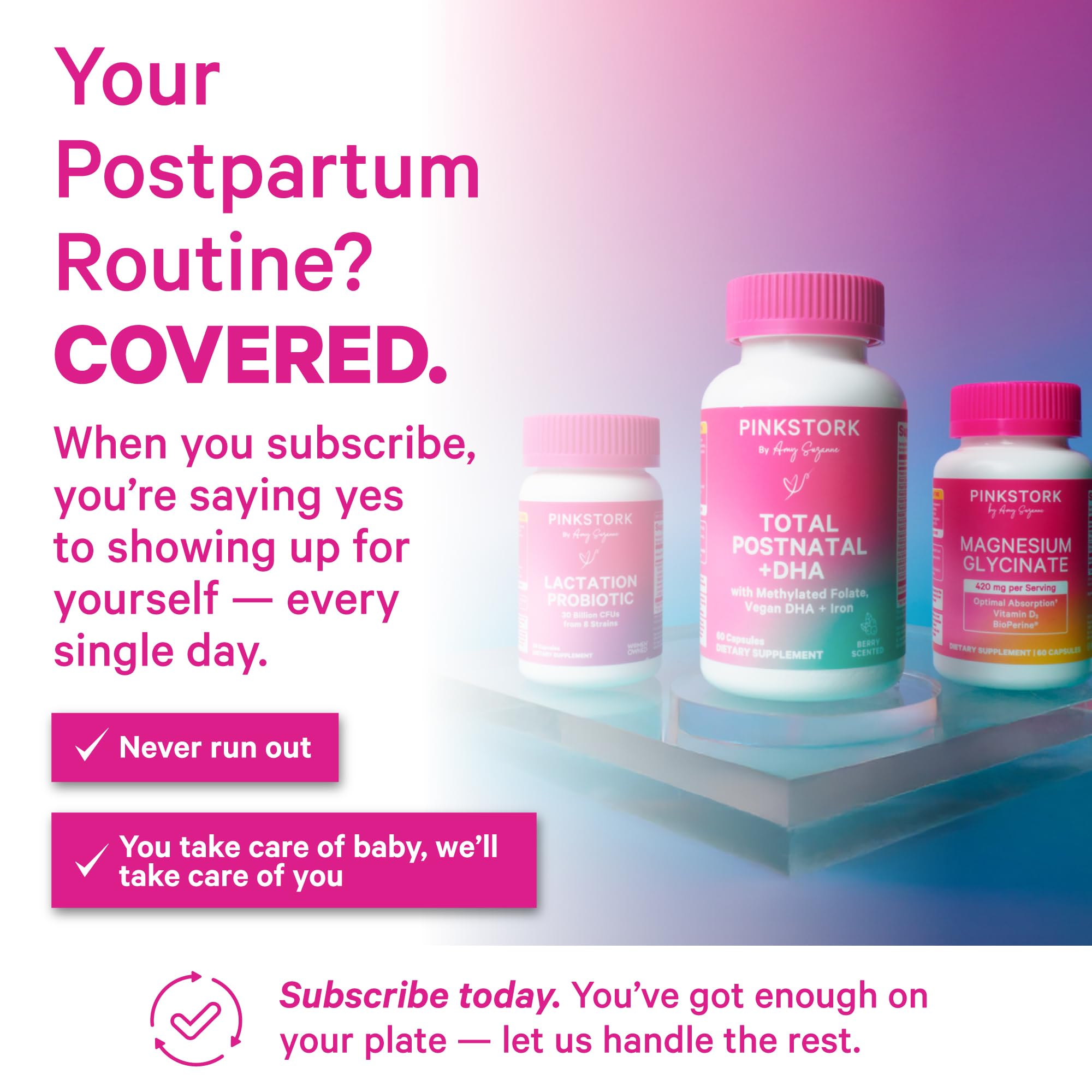Pink Stork Lactation Probiotic procesos digestivos, equilibrio intestinal suave