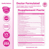 Espinaca como ingrediente natural en Pink Stork líquido prenatal.