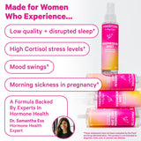Pink Stork Magnesio aplicado en el cuerpo promueve hidratación y brillo suave