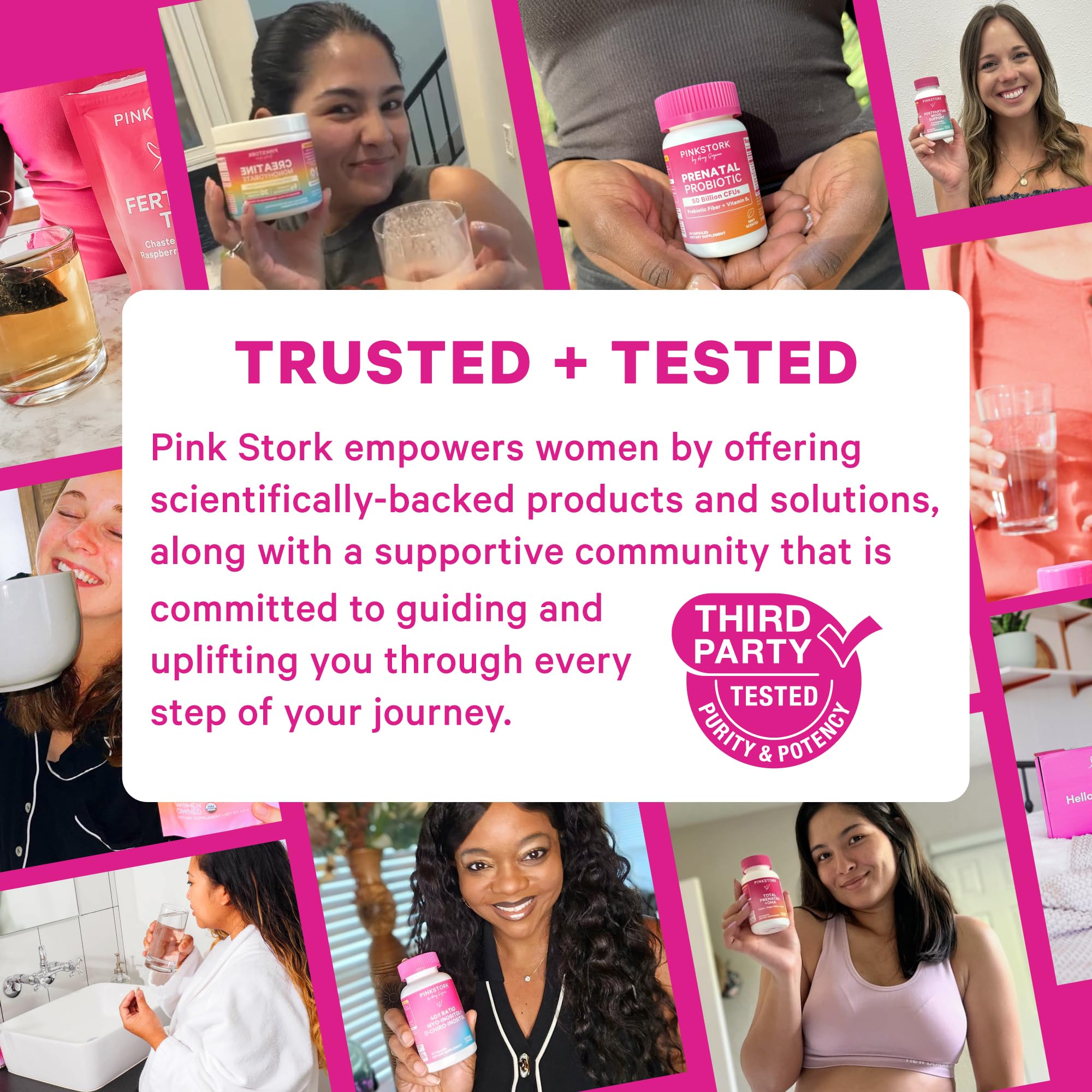 Pink Stork Postpartum Mood Support: ashwaganda-organica en cápsulas para equilibrio natural.