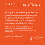 Pinkie Period Mini: diseño para tweens con ajuste cómodo