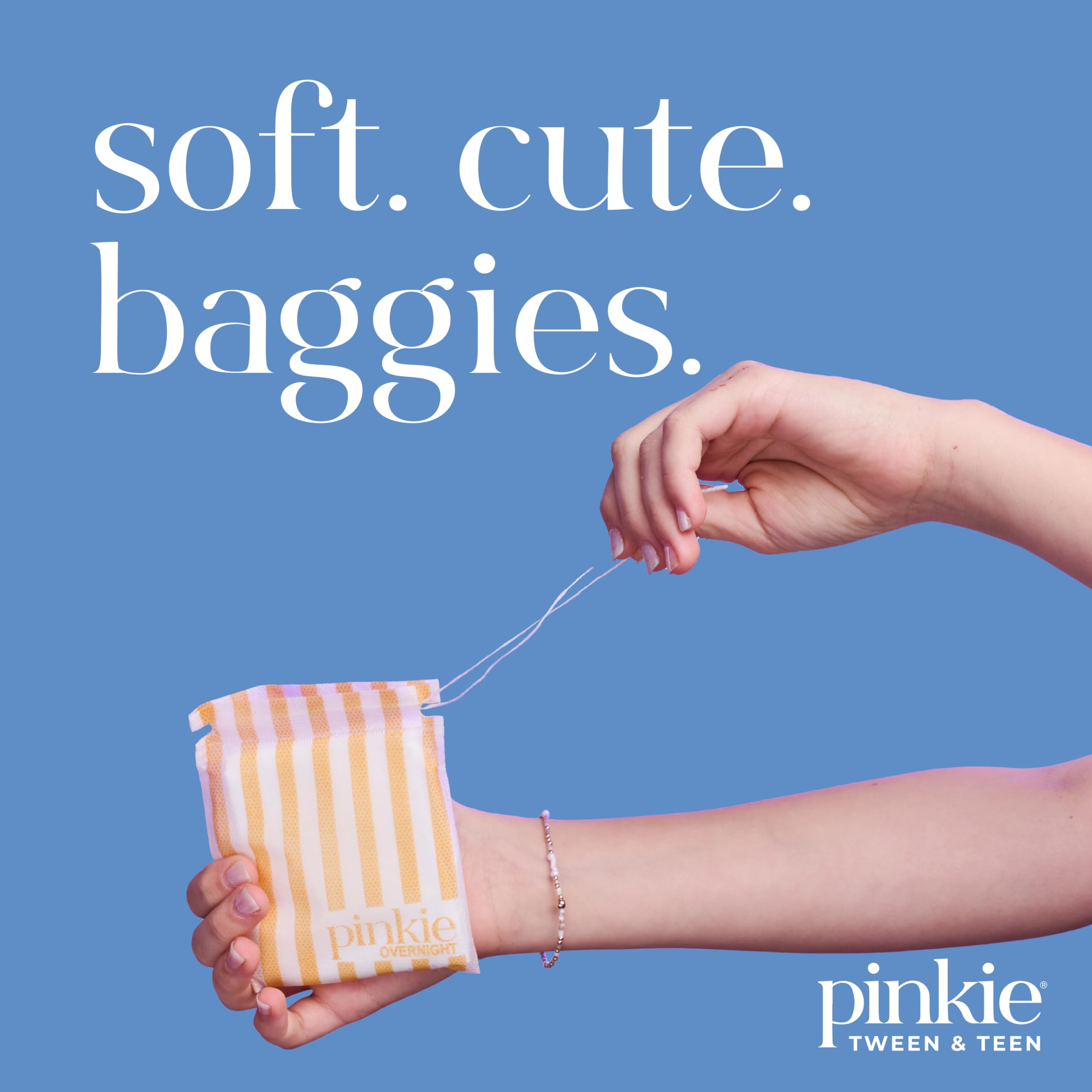 Pad Pinkie Period Starter Pads para tweens con envoltura suave y discreta.
