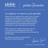 Pad Pinkie Period Starter Pads ultra finos con confort para adolescentes.