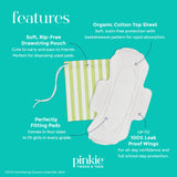 Protecciones Pinkie: núcleo absorbente rápido para una sensación seca