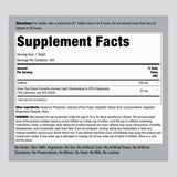 Piping Rock cafeína 220 mg, botella visible para dosis rápidas durante el día.