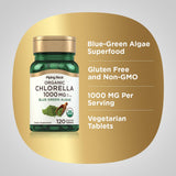 Piping Rock Chlorella: etiqueta de laboratorio que indica control de calidad
