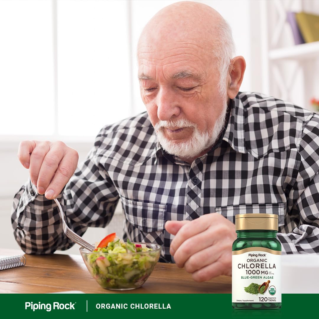 Piping Rock Chlorella: sello orgánico que respalda origen natural