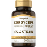Piping Rock Cordyceps: empaque listo para almacenar y usar en la rutina.