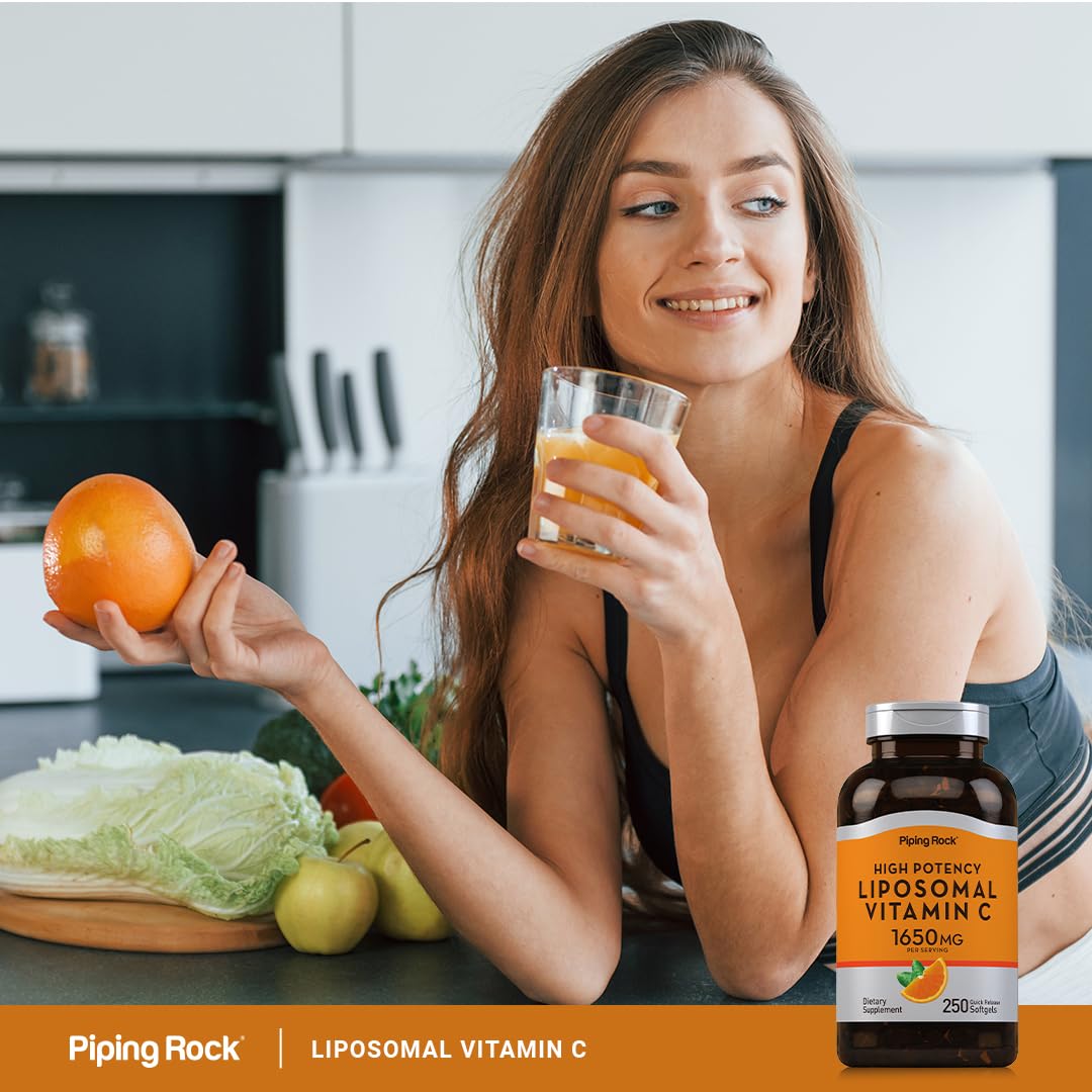 Piping Rock Dosis diaria Vitamina C liposomales para consistencia