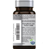Piping Rock Sea Buckthorn etiqueta resalta Omega-7 y beneficios