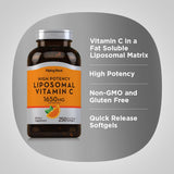 Piping Rock Etiqueta Vitamina C liposomales con información clara