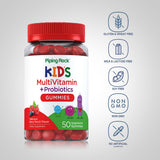 Etiqueta de sabor frambuesa y baya de Piping Rock Niños.