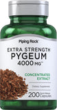 Piping Rock Pygeum, botella frontal, apoyo al bienestar diario.