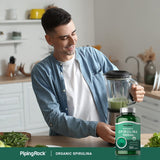 Piping Rock Spirulina Orgánica, opción sin gluten para el día.