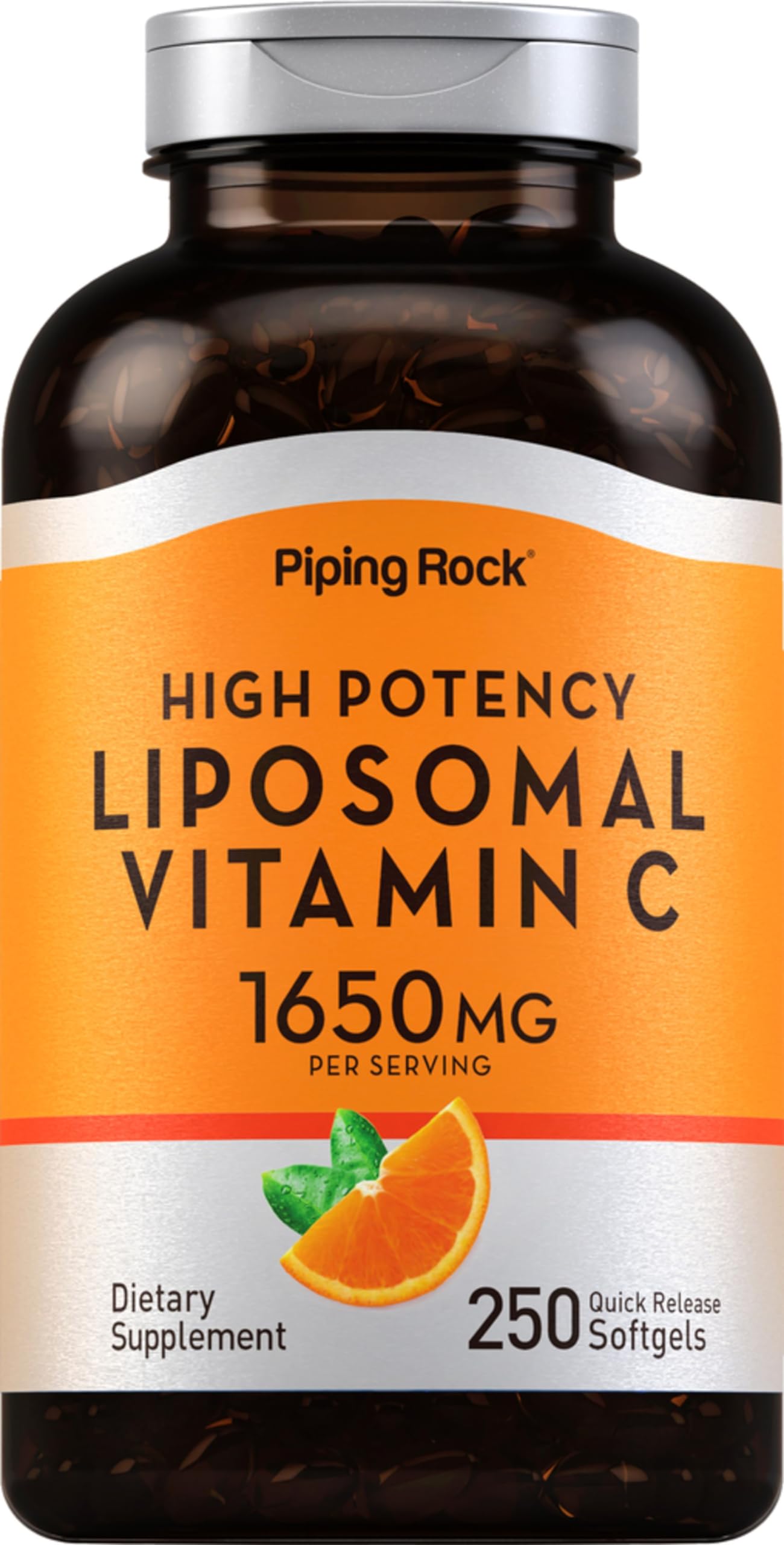 Piping Rock Vitamina C liposomales en bote para uso diario