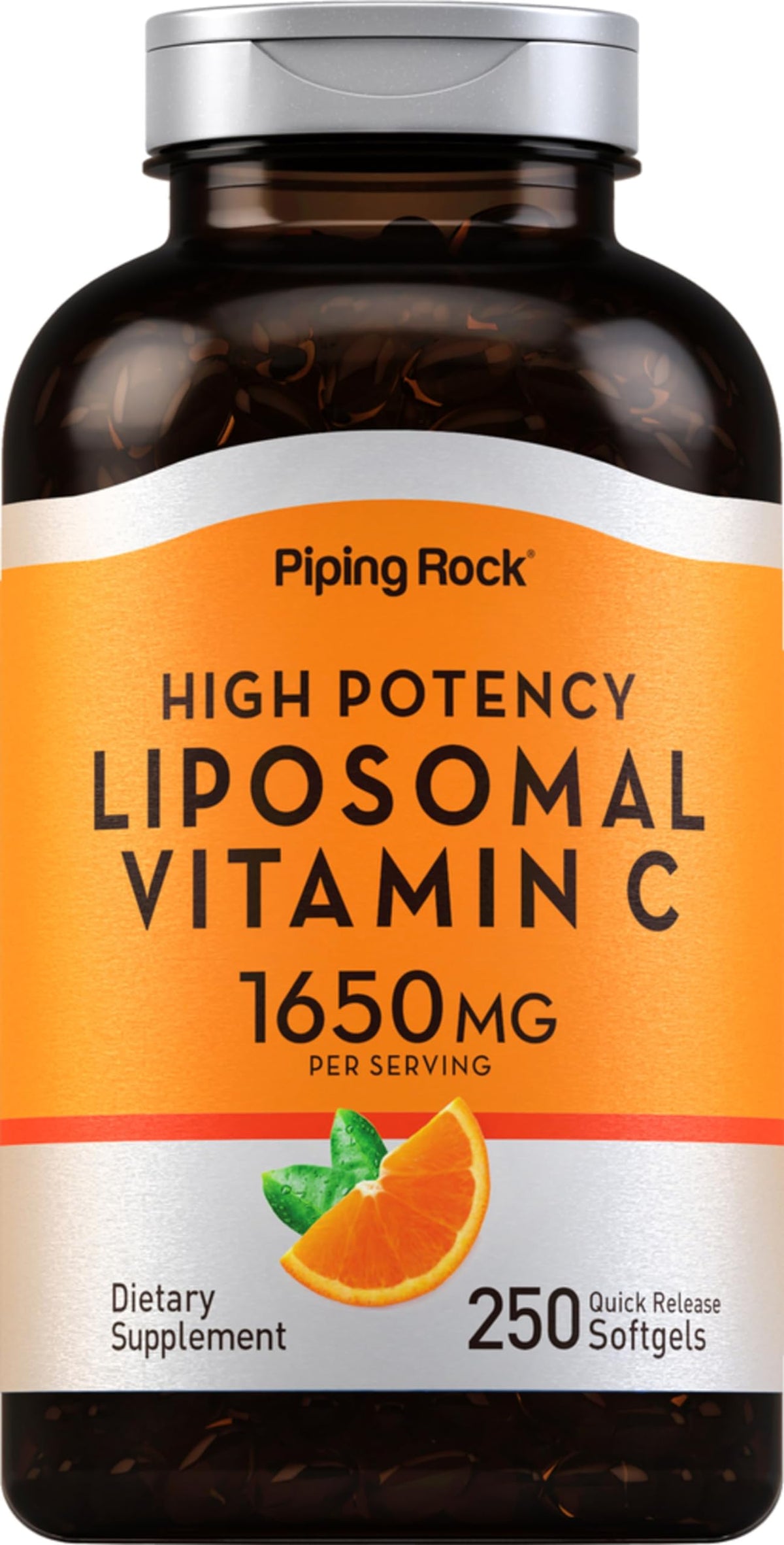 Piping Rock Vitamina C liposomales en bote para uso diario