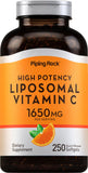 Piping Rock Vitamina C liposomales en bote para uso diario