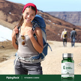 Cápsulas de liberación rápida de Piping Rock Vitamina E.