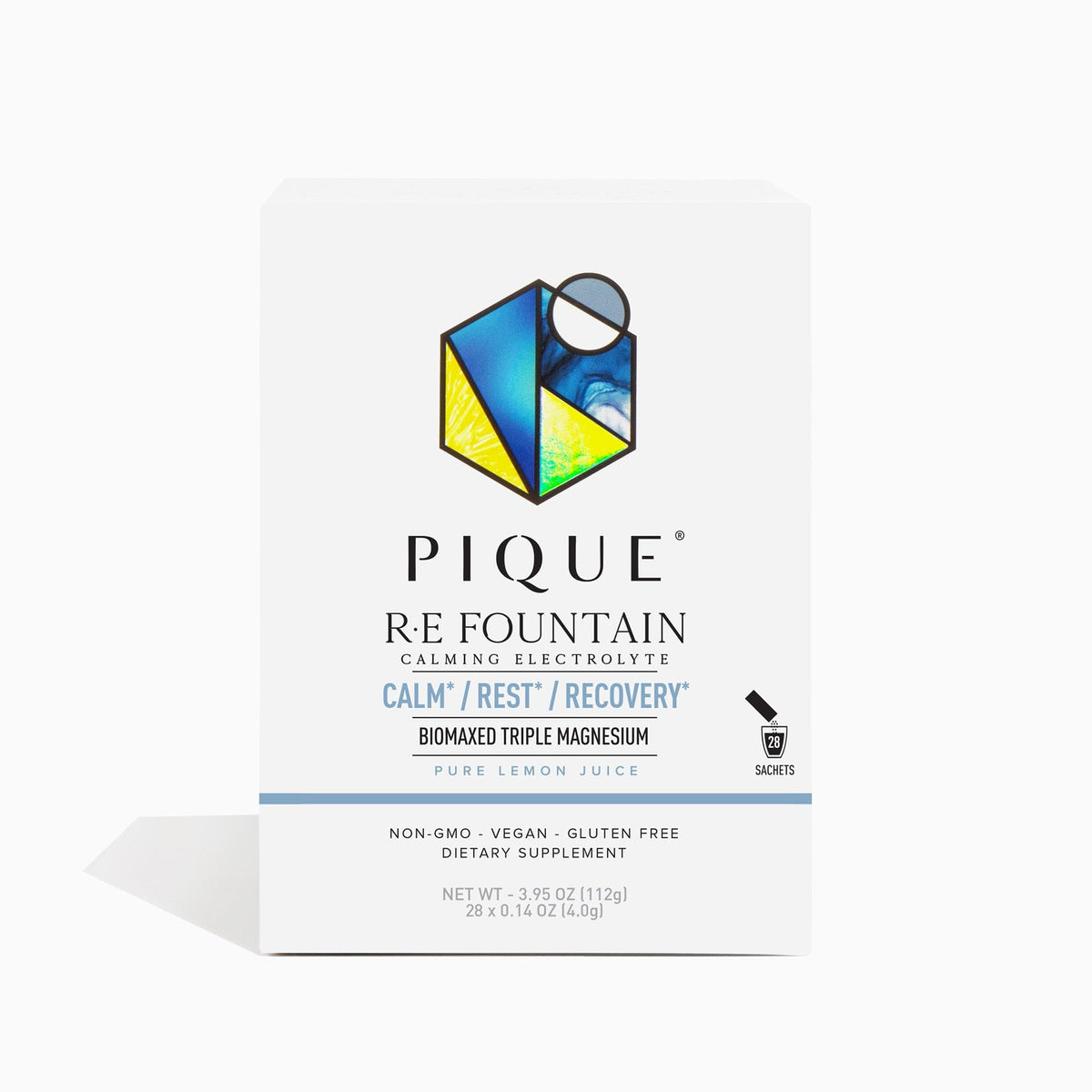 PIQUE RE Fountain: bote de hidratación práctico sin azúcar para uso diario.