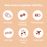 Pirq Hydratación Durazno Tea, curcumina para apoyo digestivo suave al beber.